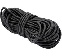 Round Elastic Cord 2mm 5m Black - Strong Stretchy Elastic String & Shock Cord for Hats, Cuffs, Coat Hems, Camping, Dolls, Journals - Black Elastic for Sewing, Repairs, Crafts & Jewellery