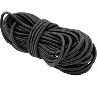 Round Elastic Cord 3mm 5m Black - Strong Stretchy Elastic String & Shock Cord for Tent Poles, Camping, Coat Hems, Dolls, Journals, Hats - Black Elastic for Sewing, Repairs, Crafts & Jewellery