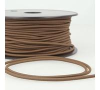 Round Elastic Cord - Chocolate Brown - 3mm - per metre