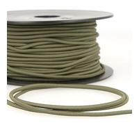 Round Elastic Cord - Khaki - 3mm - per metre
