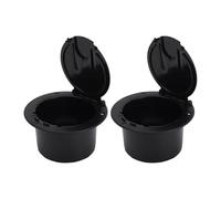 Round Electrical Cable Strong ABS Construction with Sliding Screen for Convenient Installation in Motorhome, Set of 2