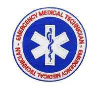 Round Emergency Medical Technician Iron-On Patch | Medic Cross Embroidery Patch, Paramedic ironable Patch, Airsoft Badges Finally Home