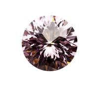 Round Empire Cut Pink Cubic Zirconia Loose Gemstone Zircon Stone For Fine Jewelry Making And Ring Settings