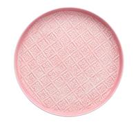 Round Enamel Trinket Tray (30cm) Pink, Large Room Decor, Candy Tone. | salt and pepper sets, salt shaker, pepper mill, condiment dispenser, kitchen table spice set, ground seasoning