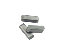 Round Ended Feather Key,100pcs Parallel Drive Pin Shaft Keys Flat Square Rectangular Carbon Steel Dowel Key(25mm,4x4mm)