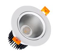Round Expert Colour 15W Cool White COB LED Adjustable Downlight Cutout 90mm - White