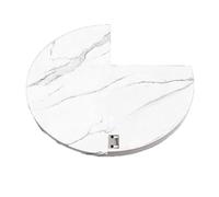 Round Extendable Foldable Dining TableSmooth Table Tops Replacement for Office Balcony & Home Use (160cm/63in) SpaceSaving & Versatile Design