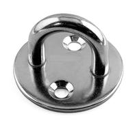 Round Eye Plates D ring Pad Dee Welded - Stainless Steel A4 Marine Grade 316 (1, M5)