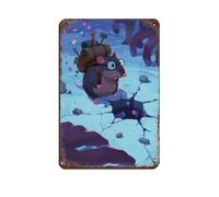 Round-eyed Mole Backpack (2) Retro Poster Metal Tin Sign Chic Art Retro Iron Painting Bar People Cave Cafe Family Garage Poster Wall Decoration 8x12inch(20x30cm)