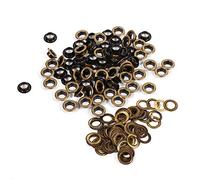 Round Eyelet Grommets Set Premium Copper Iron Durable Decorative Accessories for Leather Craft Clothing Bags Shoelaces Belts Fabric Textiles 20Pcs 100Pcs 8mm 10mm 12mm 14mm 17mm (8mm 100sets)