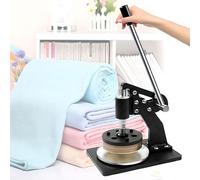 Round Fabric Sample Cutter, Hand Pressure Sampling Knife for 100 Sqcm Round Cloth Sample Disk, Cutting Thickness 0.1-10mm, for Textile, Carpet, Leather