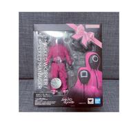 (Round Face) Bandai S.H.Figuarts Masked Worker Masked Manager Squid Game Round Face Anime Action Figure Collection