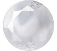 Round Faceted Pointed Back (Doublets) Crystal Glass Stone 12 mm, White 11 Pearl Colours (04030-00030-Tw), Czech Republic (Crystal Glass Rhinestone)