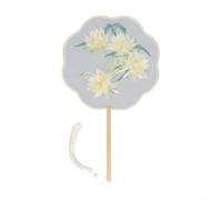 Round Fan Featuring Suzhou Embroidery Techniques for Use in Historical Documentaries and Educational Videos (A)