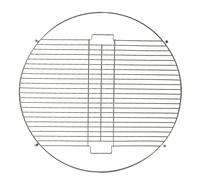 Harbour Housewares Round Firepit Grill - Large Classic Industrial Style Round Metal Grill - 48.5cm