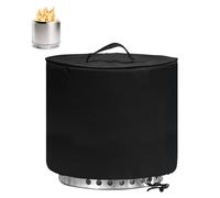 Round Fire Pit Cover for Solo Stove Ranger 15 Inch, 600D Waterproof Outdoor Smokeless Fire Pit Coverfor Ranger 15" with Drawstring and Reinforced Handle