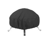 Round Fire Pit Cover | Weather Resistant Dustproof - Waterproof Round Dust-Proof Fire Pit Cover - Snow Debris Bird Dropping Rain Sun Grid