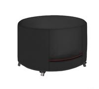 Round Firepit Cover For 50x50x24 Inch Fire Pits With Adjustable Straps Buckles And All-Weather Fabric Build(420D)