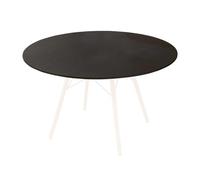 Round Fitted Tablecloth for 70-100 cm Tables, Reversible Waterproof and Stain Resistant Elastic Stretch Cover with High Spandex Blend, Easy Clean No Iron Fabric for Home, Wedding or Outdoor Use