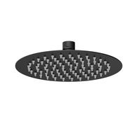 Round Fixed Head, 200mm - Matt Black