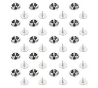 Round Flat Badge Backs Stainless Steel 25mm Diameter Strong Grip Suitable for Conventions Social Gatherings Exhibition Pin Back