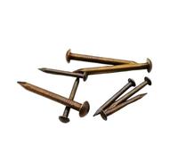 Round Flat Head Fence Deck Concrete Masonry Nails, Round Head Nails for Wood Multicolor Multiple Sizes Pack of 10-100 Pieces(10pcs 2.8x50mm)