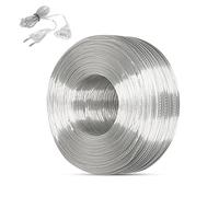 Round Flex Electrical Wire 20 Meter 28Awg Electrical Wire Transparent Pvc Flexible Cable Pvc Flat Cable Soft Round Pvc Power Cord Pvc Round Cable Low For Small Appliances Led Solar Lights Wall Lamps