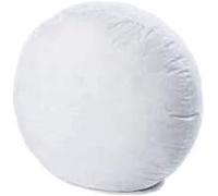 Round Floor Cushion 32" (80cm) - Deep Filled Circle Pillow Insert | White Hypoallergenic Hollowfibre Cushion Pad for Seating, Meditation, Back Support, Yoga, Pouffe, Sofa & Scatters