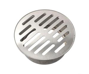 Round Floor Drain Cover in 304 Stainless Steel Fits Multiple Pipe Sizes (110mm)
