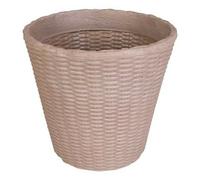Round Flower Pot 37.5cm Wicker Look Plant Pot