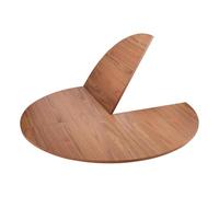 Round Foldable Table TopThick Wood Catering & Banquet Table (No Legs) for Indoor/Outdoor Use SpaceSaving Design 140cm/55in BrownPerfect for Parties & Events