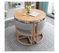 Round Folding Table Set with 4 Chairs Space-Saving Dining Table and Chair Combo for Patio Reception or Garden - Stylish and Functional Furniture Ensemble