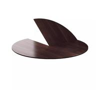Round Folding Table Top, Large Portable Tabletop Extender, Temporary Replacement for Events, Wooden Design, 140cm Diameter (Walnut)