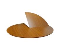 Round Folding Teak Dining Table - Adjustable Size 130-180 cm - Space-Saving & Versatile for Dining Room - Perfect for Small Spaces - Legs Not Included - Elegant Design