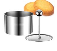 Round Food Ring Set - Adjustable Layered Pastry, Non-Slip Forming Utensil, Durable Bakery Mould | Compact Stack Dessert Shaper, Cooking Food Presentation Tool, E