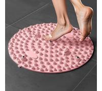 Round Foot Massage Mat Regeneration Mat I Massage Mat I Regeneration I Metabolism I Body I Training for Relaxation Foot Care and Health Hold 55 x 55 cm (C)