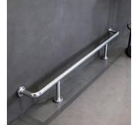 Round Foot Rest for Bar, Kitchen Island Foot Rail Kit with Installation Kit - Wall Mount Kick Bar for Basement Pub, Commercial & Residential
