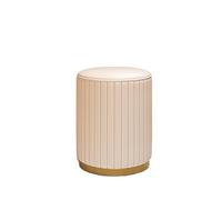 Round Foot Stool Small, PU Upholstered Vanity Stool Chair Foot Rest Stool, Low Coffee Table Footrest, Shoe Changing Stool