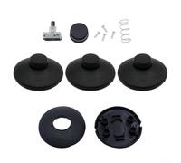 Round Foot Switch 125V 3A for Floor Lamps Black(4PCS)