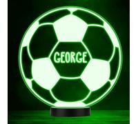 Round Football Soccer Personalised Gift Colour Changing LED Lamp Night Light | Personalised Gift For Home, Lamp Room Décor | Kids & Adults Night Lights With Name | Personalised Gift For Bedroom |