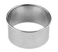 Round for Baking - Round/Flower Shape, Stainless Steel Rounds Dumpling Wrapper Cutter | CookieCutters for Baking, Pastry Cutter, Stainless Steel Cake Cutters Ring | Reusable Handmade Rice Ball Mold