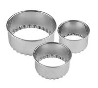 Round for Baking - Round/Flower Shape, Stainless Steel Rounds Dumpling Wrapper Cutter | CookieCutters for Baking, Pastry Cutter, Stainless Steel Cake Cutters Ring | Reusable Handmade Rice Ball Mold