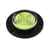 Round for Spirit Level 50mm for Bullseye Bubble Vial for Accurate Alignment - Portable for mini Leveller for Wall & Floor - 12mm Thick