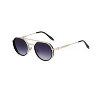 Round Frame Sunglasses Suitable For Women And Men, Polarised Double Bridge Outdoor Punk Uv400(C2)