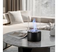 Round Freestanding Tabletop Ventless Ethanol Fireplace