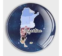 Round Fridge Magnets, Argentina Glass Refrigerator Magnets Decoration for Refrigerator Locker Whiteboard Decorative Magnetic Board Cabinets Classroom Office Cubicle School