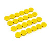 Round Fridge Magnets, Button Shaped, Small Colorful Magnetic Discs for Kitchen, Cabinet or Classroom, Perfect Whiteboard Supplies for Teachers - 24 Bullseye Office