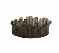 ＡＷＨＡＯ Round Fruit Tray Low-Profile Tabletop Display Bowl Minimalist Decorative Storage Bowl for Coffee Table, Grey, 33 33 10.5cm