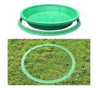 Round Garden Drain Cover12 Resin Manhole Lid for Outdoor Grass & Landscape Drainage Solutions & Waterproof Ideal for Yard & Garden Use