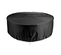 Round Garden Furniture Cover 130x90cm Durable Oxford Fabric Outdoor Table & Folding Chair Covers Waterproof & UV Resistant Weatherproof Protection for Patio Furniture